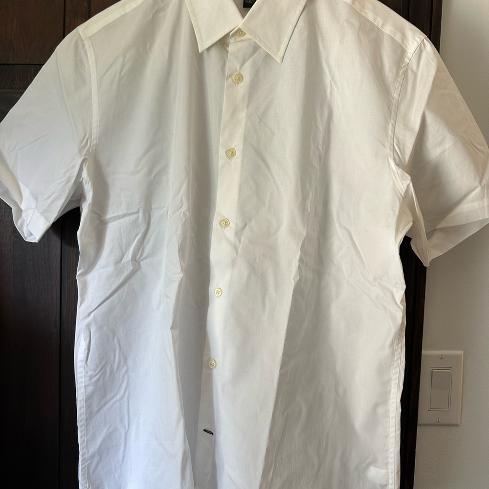 Banana Republic White Casual Button Down Shirt